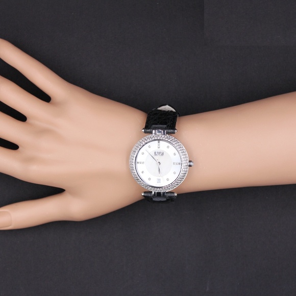 White Sapphire Diamond 2.52 Tcw. Luxury Watch